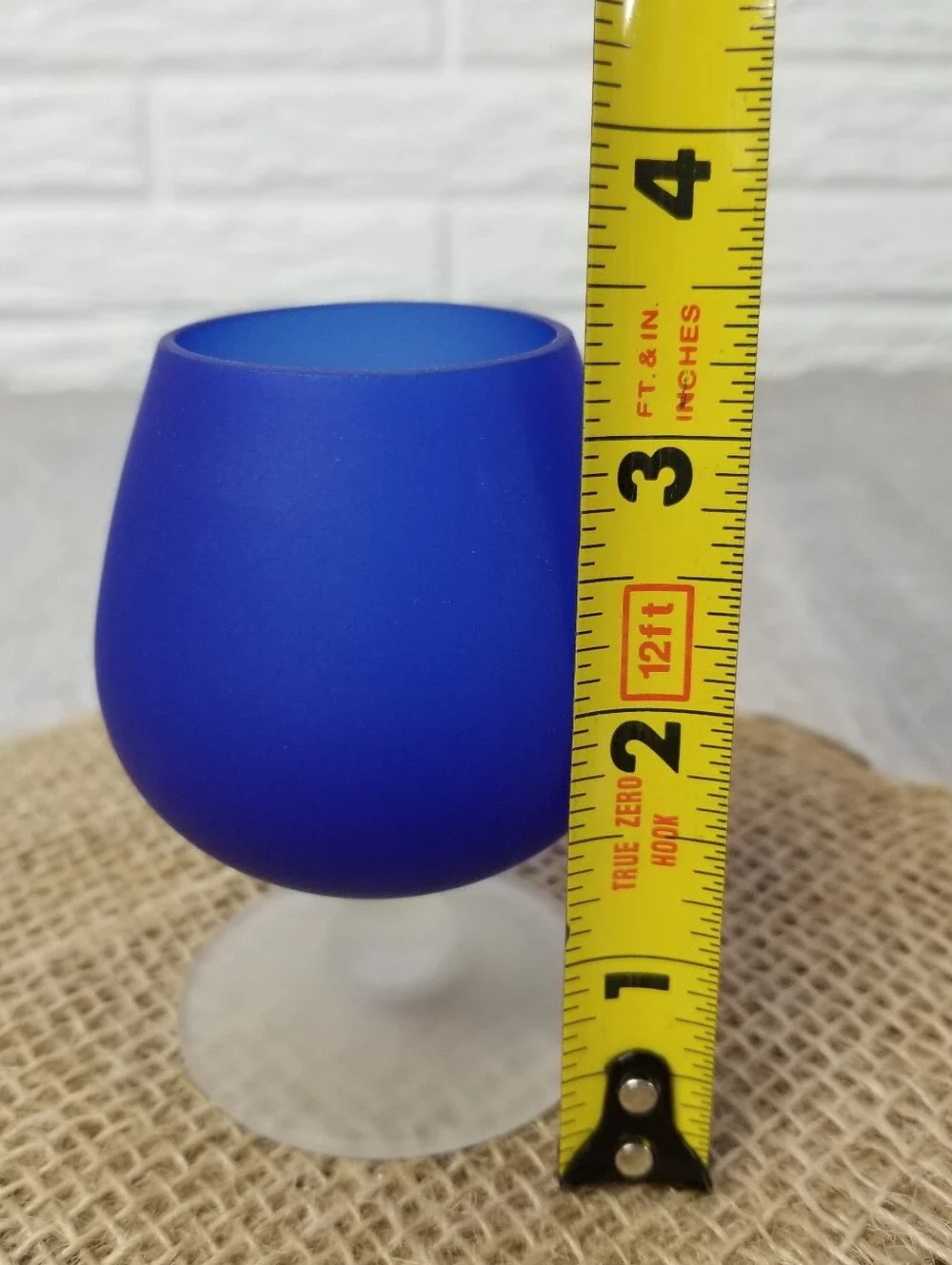 Vintage Cobalt Blue Brandy Snifter